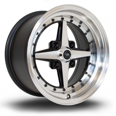 Rota Wheels - Zero Plus Polished Face Black (15 Zoll)