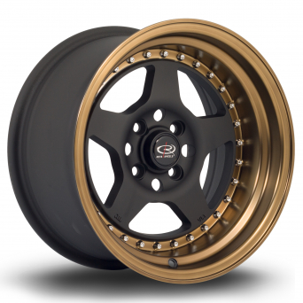 Rota Wheels - Kyusha Flat Black Sports Bronze Lip (15 inch)